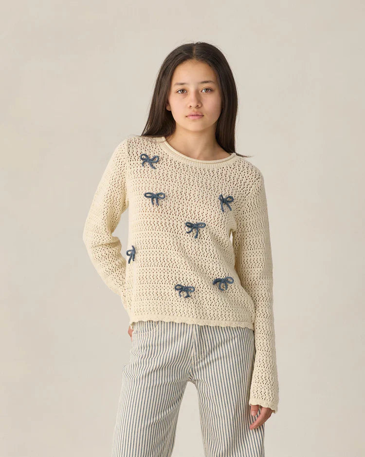 Chandail en crochet pour ados | Nœuds | Rylee & Cru