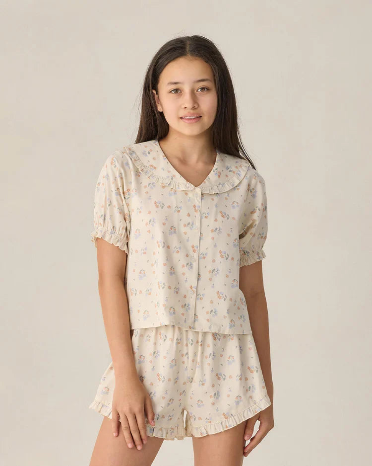 Ensemble pyjama Delilah pour ados | Jardin pastel | Rylee & Cru