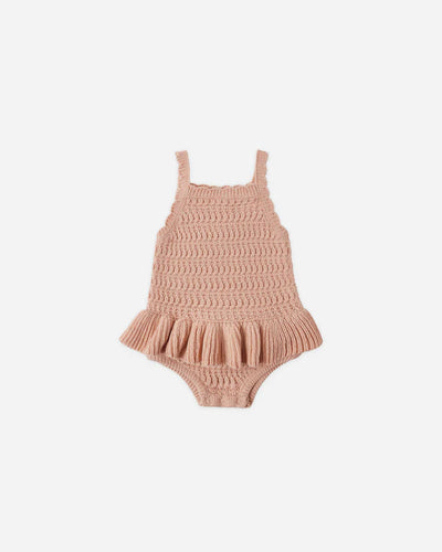 Combinaison à volants au crochet | Melon | Rylee & Cru