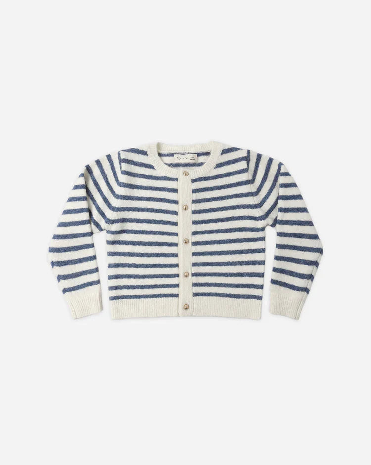 Cardigan classique | Rayure maritime | Rylee & Cru