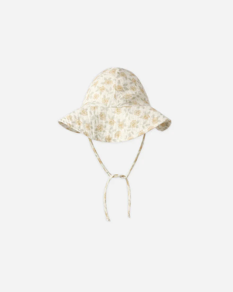 Chapeau d'été souple | Fleur jaune | Rylee & Cru