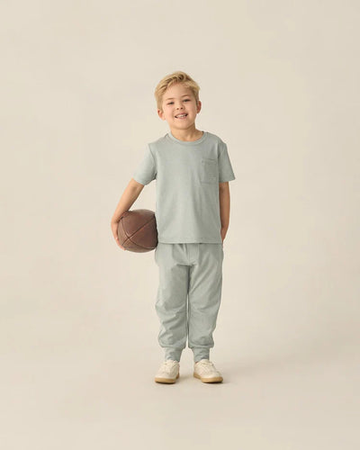 Century Tech Jogger | Heathered Sea Green | Rylee & Cru