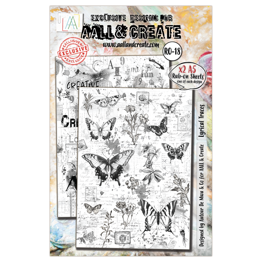 AALL and Create - Décals A5 - Traces Lyriques