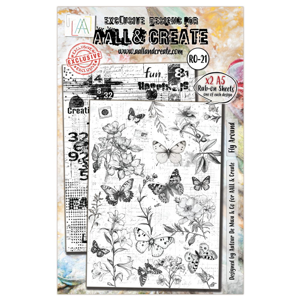 AALL and Create - Rub-Ons A5 - Fly Around