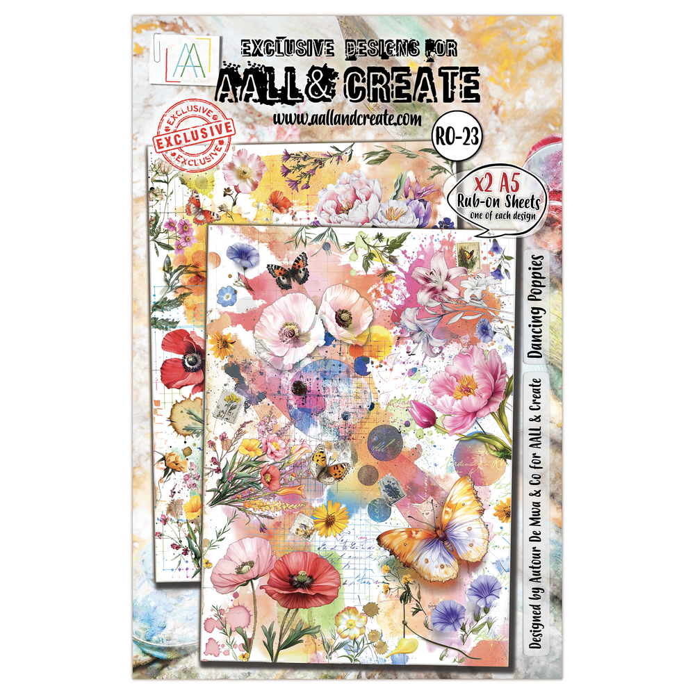 AALL and Create - Rubans adhésifs A5 - Coquelicots dansants