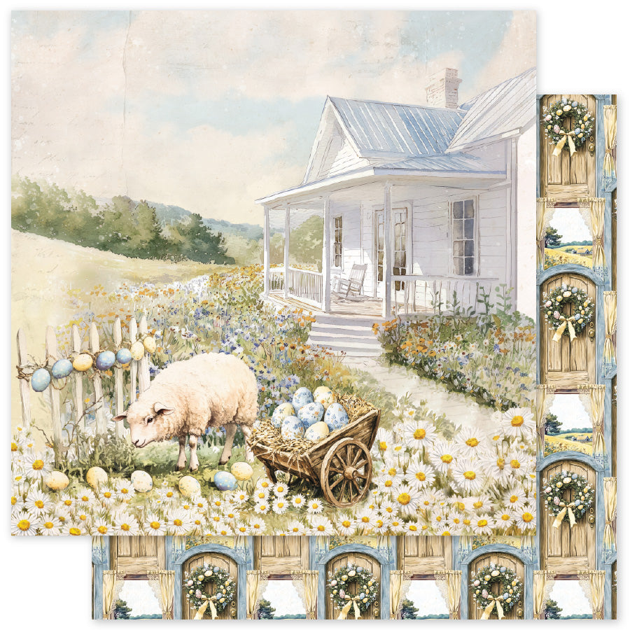 Rustic Easter A 12 x 12 Paper (12 pc Bulk Pack) 34167 — Ecstasy Crafts