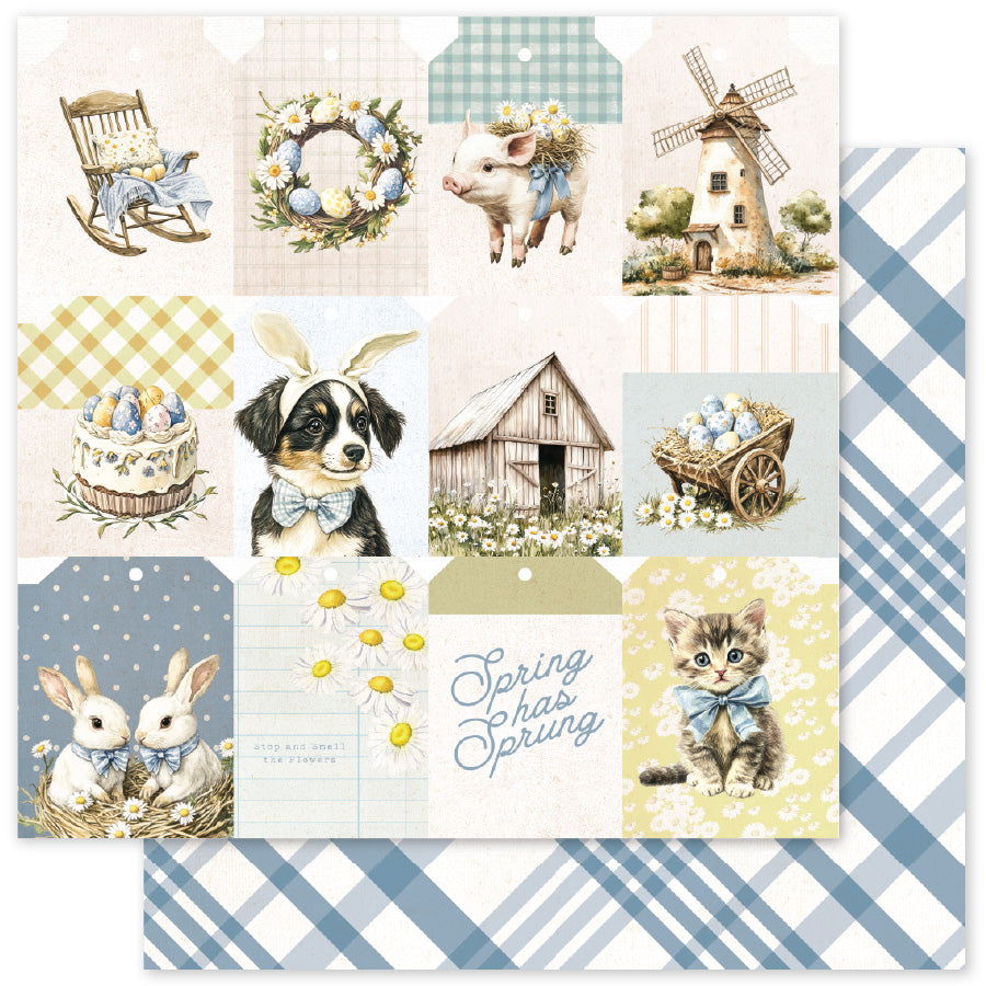 Rustic Easter E 12 x 12 Paper (12 pc Bulk Pack) 34179 — Ecstasy Crafts