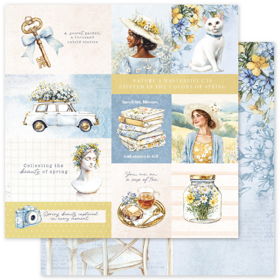 Rustic Spring A 12 x 12 Paper (12 pc Bulk Pack) 34233 — Ecstasy Crafts