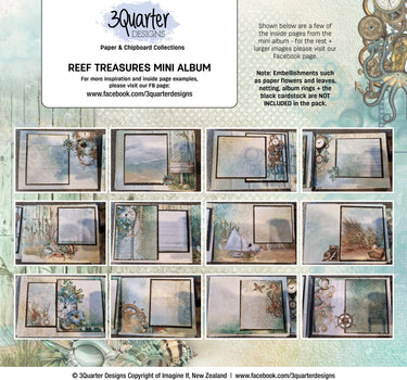 3Quarter Designs Reef Treasures Mini Album Base Kit