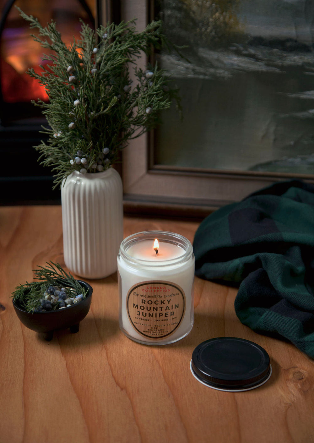Genévrier des Rocheuses - Bougie de soja 8oz