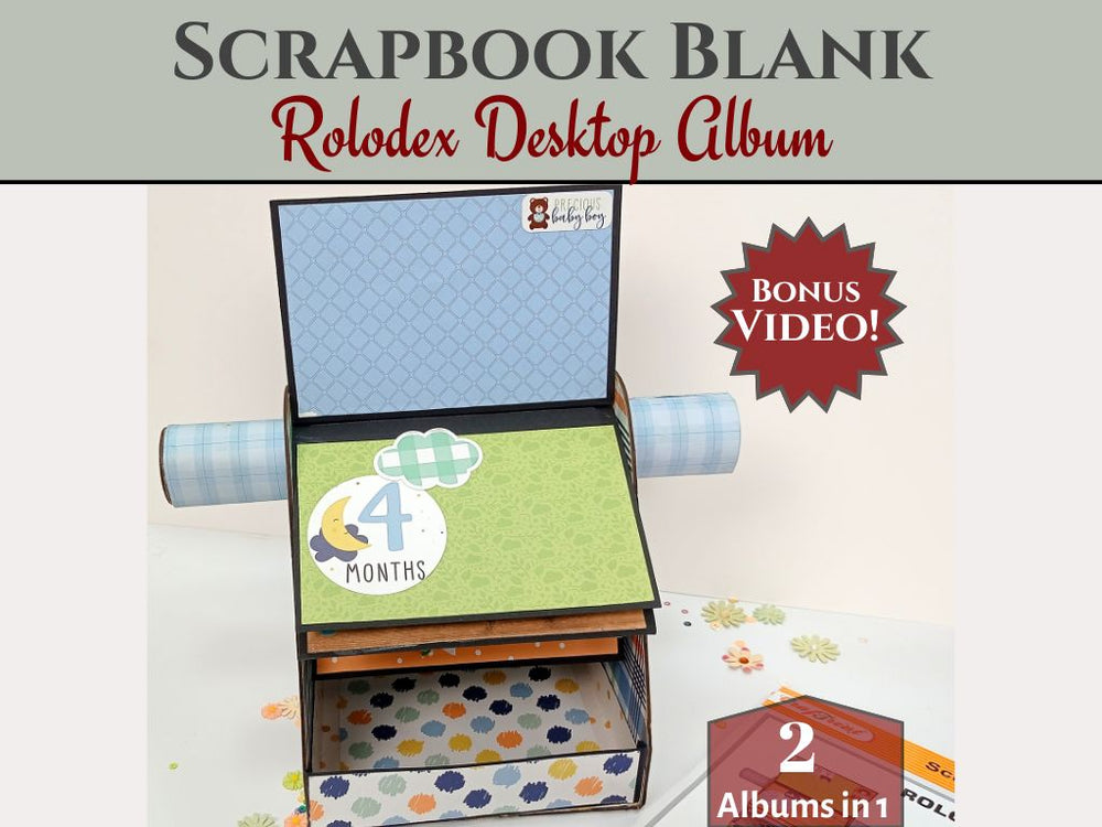 CrafTreat Scrapbook Blanks - Rolodex - Couleur Kraft