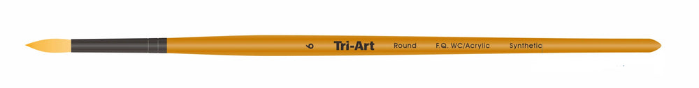 Pinceaux Tri-Art - Synthétique Court - WC/Acrylique - Rond - 6