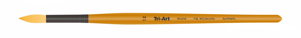 Pinceaux Tri-Art - Synthétique Court - WC/Acrylique - Rond - 12
