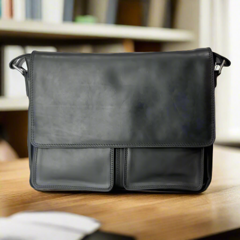 Rugged Earth Leather Messenger Bag — Boutique of Leathers/Open Road