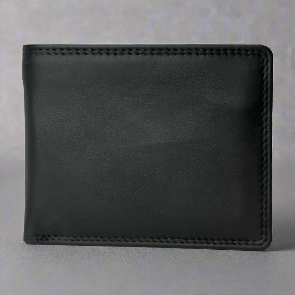 Portefeuille en cuir à deux volets Rugged Earth pour homme