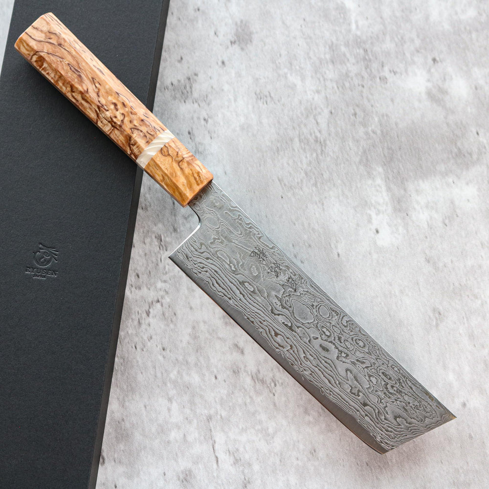 Ryusen Hamono Fukaku-ryu Nakiri 155 mm — SHARP Knife Shop