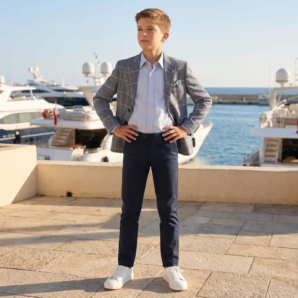 Ensemble chic « Check Mate » pour garçon
