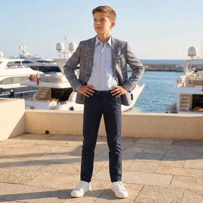 Ensemble chic « Check Mate » pour garçon