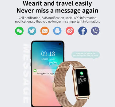 LIGE Smart Watch Women Full Touch Screen Bluetooth Call IP67 Waterproof Sports Fitness Tracker Smartwatch Women