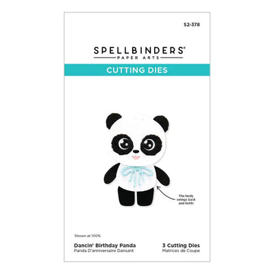 Matrices de découpe « Panda d'anniversaire dansant » de la collection « Anniversaire monstre »