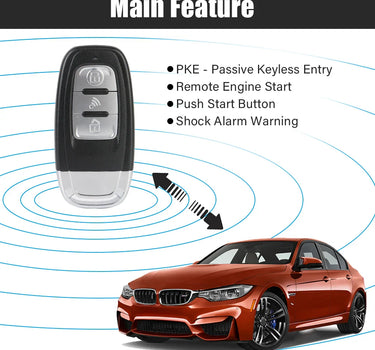 Car Start Stop Keyless Entry System Remote Start Kit Smartphone Control Universal One-button Start Push Systems