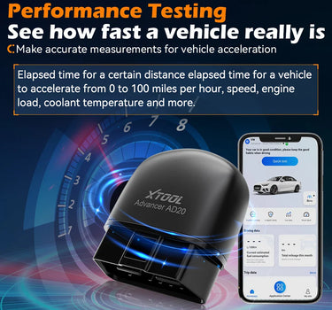 XTOOL Advancer AD20 Mini Bluetooth 5.0 OBD2 Scanner Full obd2 Functions Car Diagnostic Scan Tool Read/Clear fault code Universal