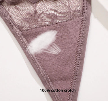 6PCS Lace G-String Panties – Sexy, Soft & Low Rise Lingerie