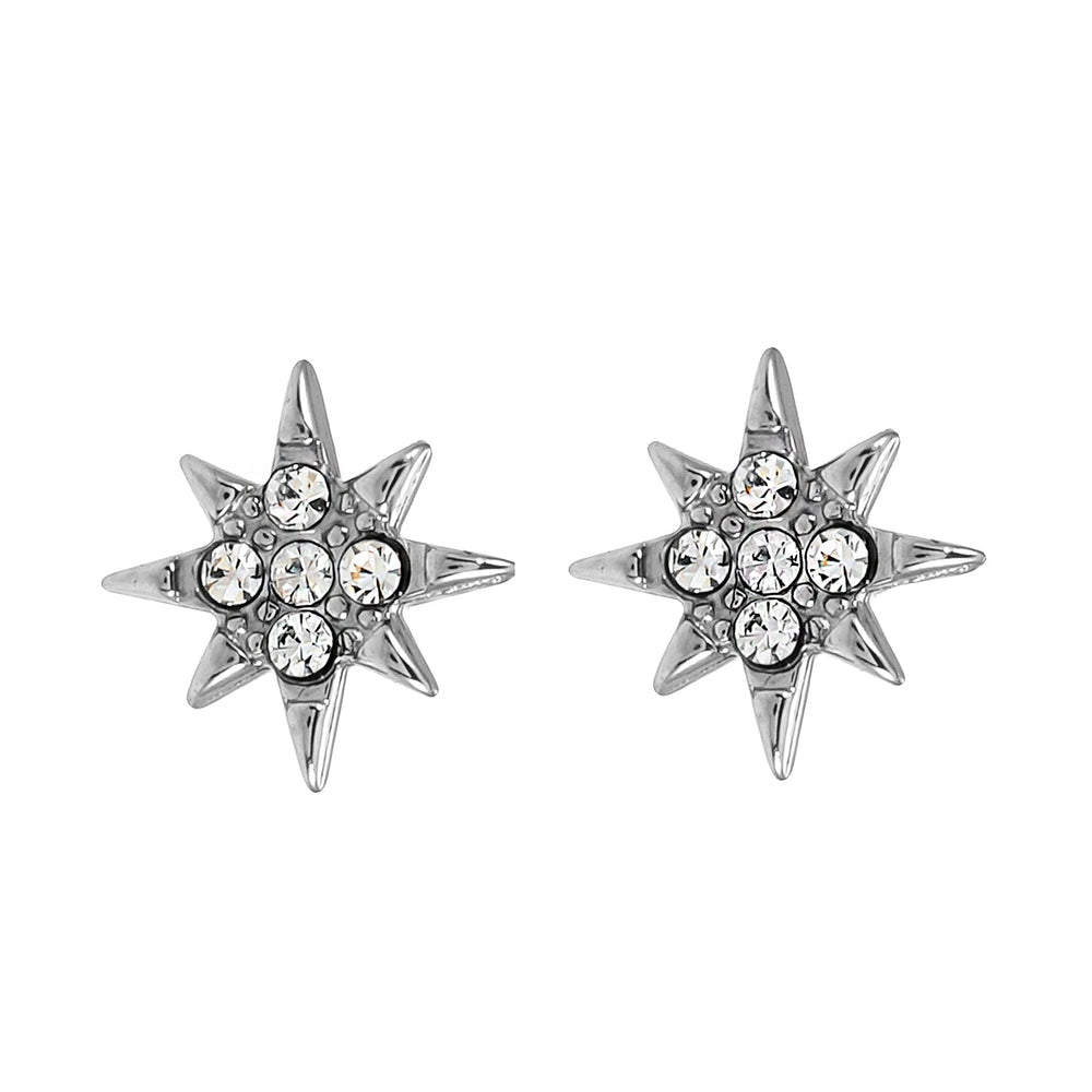 Style SARENBE Argent : Clous d'oreilles « Star Bright » en argent