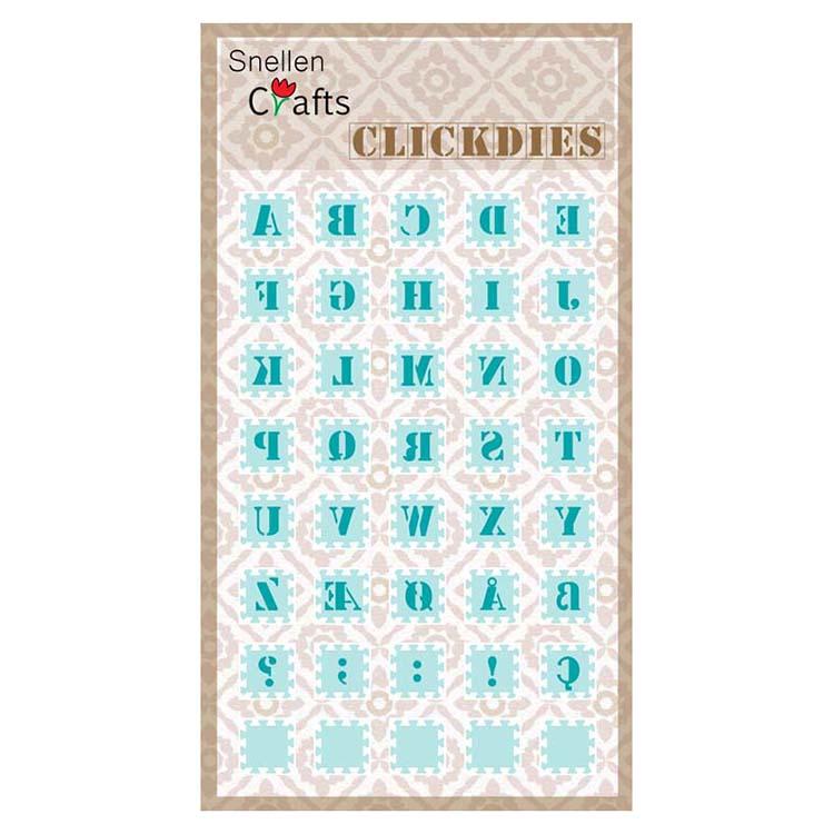 Snellen Crafts Matrices de découpe alphabet 1