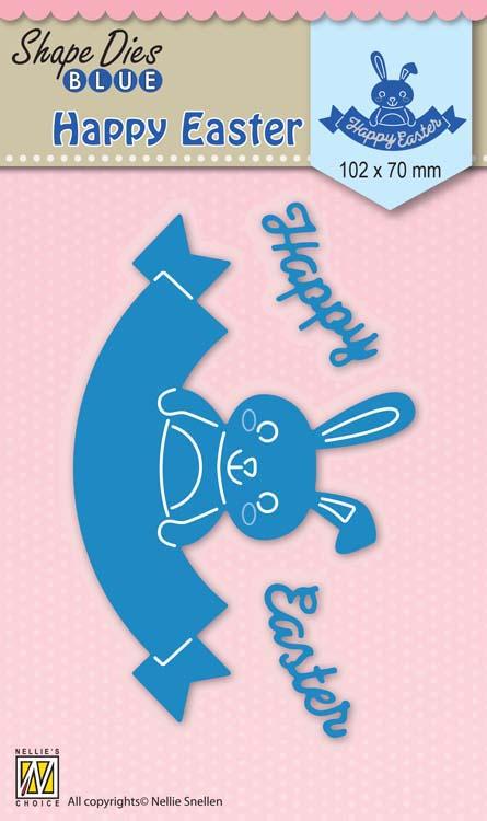Nellie's Choice - Matrice de découpe "Blue Happy Easter"