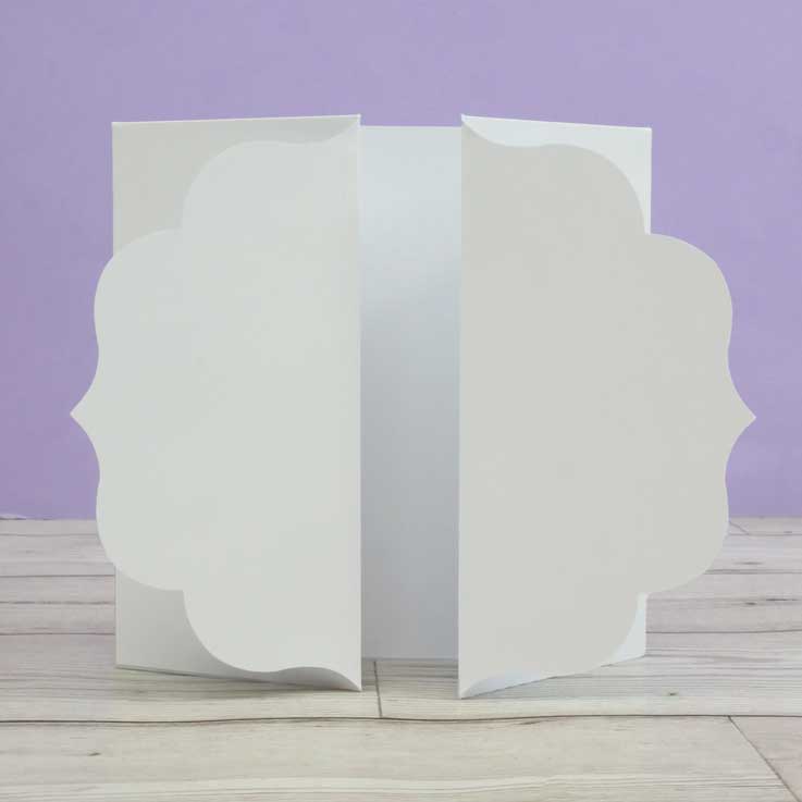 Supports et enveloppes de cartes de luxe de forme spéciale – Étiquette à volets