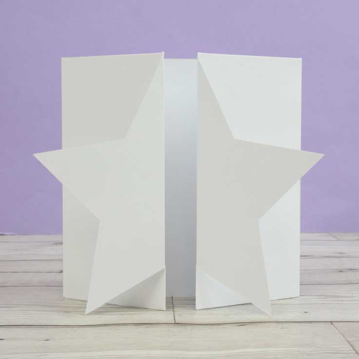 Cartes et enveloppes de luxe prédécoupées – Porte en étoile