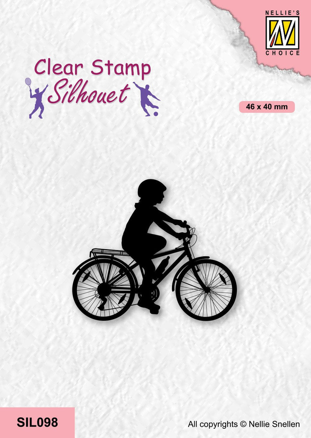 Nellie's Choice Tampon Transparent Silhouette Sports - Cyclisme-2