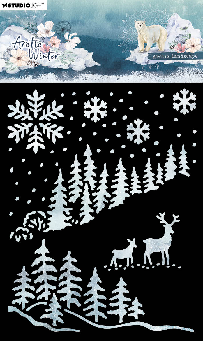 Masques SL Paysage Arctique Hiver Arctique 118x150x1mm 1 pièce n°253