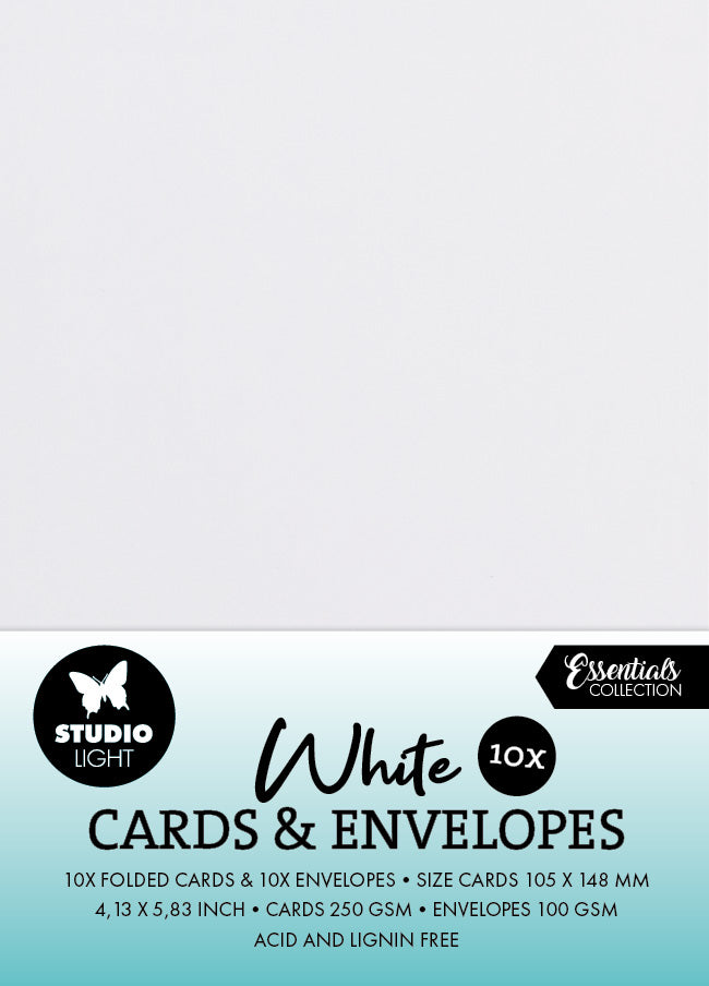 Cartes et enveloppes SL Blanches A6 Consommables 20 pièces