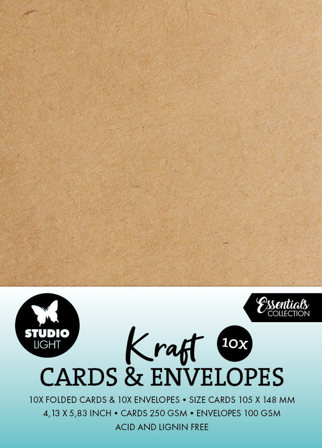 SL Cards & Envelopes Kraft A6 Consumables 20 PC — Ecstasy Crafts