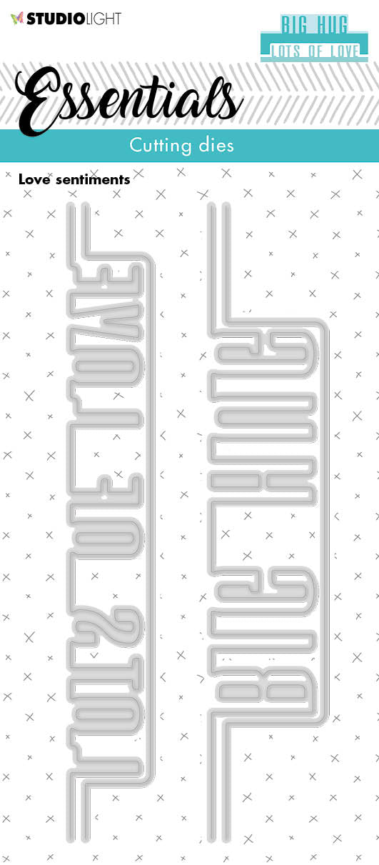 Matrices de découpe SL Love Sentiments Essentials 62x152x1mm 4 pièces n°216