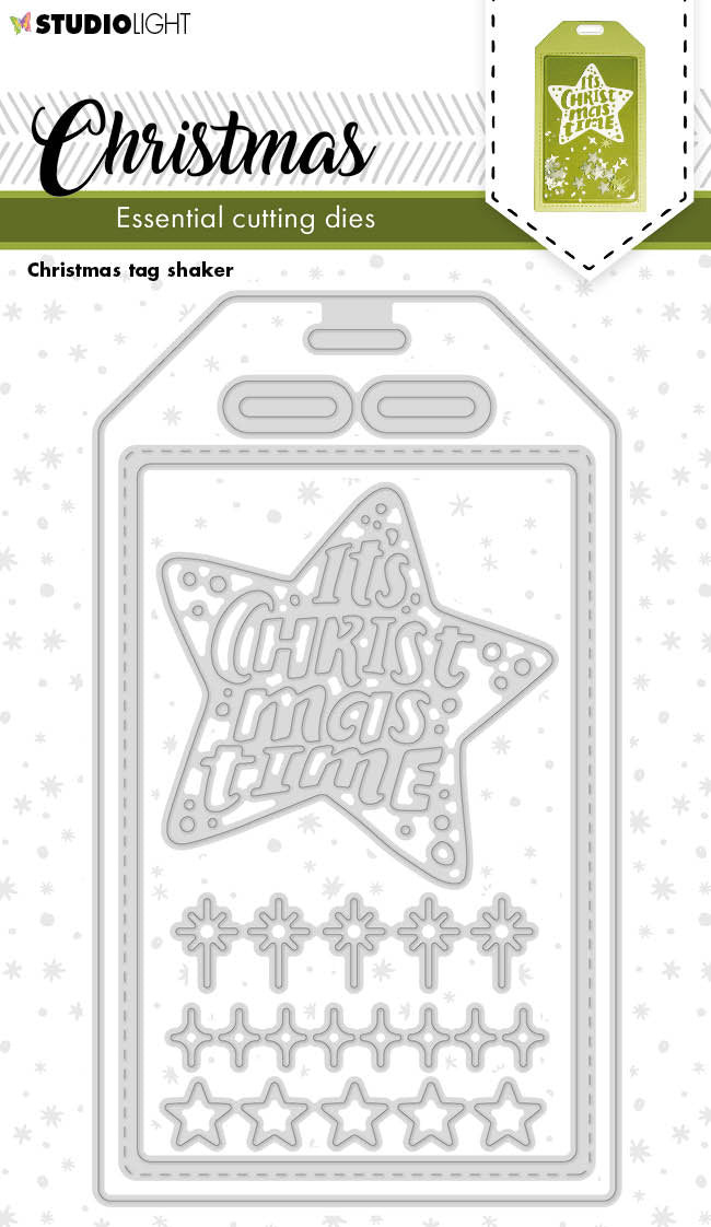 SL Cutting Dies Christmas Tag Shaker Essentials 82x142x1mm 7 PC nr.251 — Ecstasy Crafts