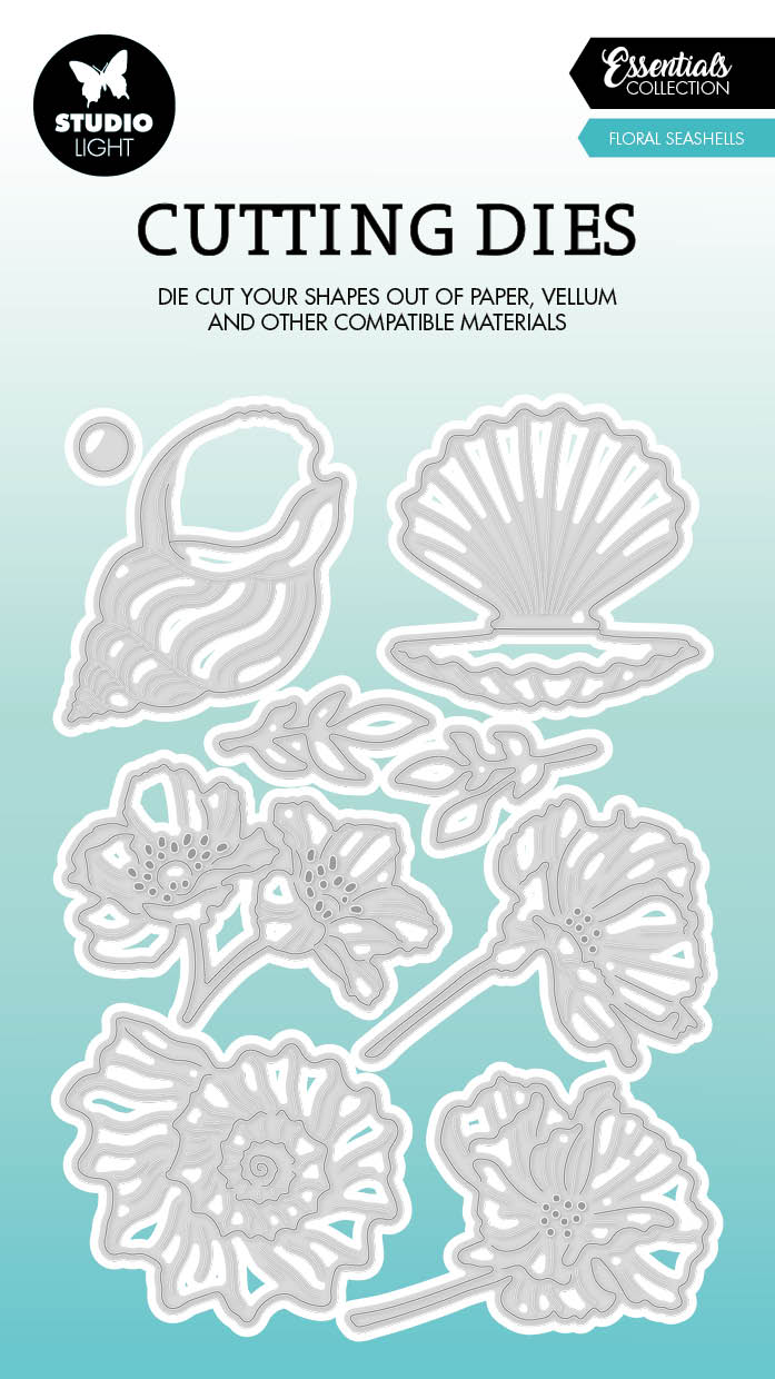SL Matrices de découpe Fleurs Coquillages Essentiels 97.7x139.8x1mm 9 PC nr.520