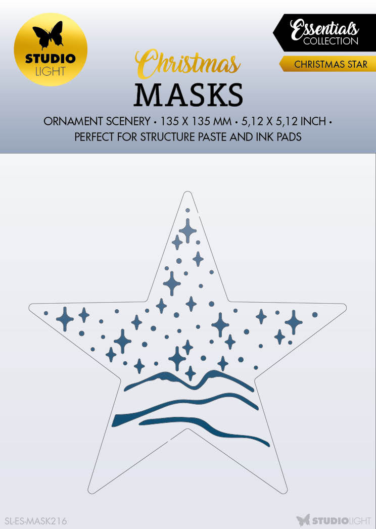 Masque SL Étoile de Noël Essentiels 135x135x1mm 1 pièce n°216