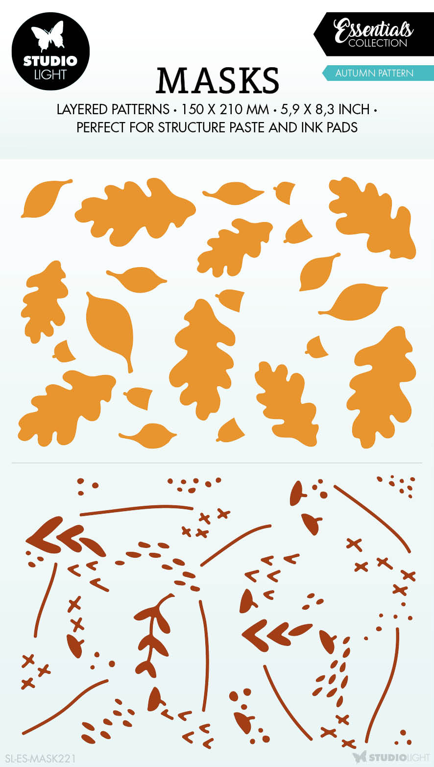 Masque SL Motifs d'Automne Essentiels 150x210x1mm 1 pièce n°221