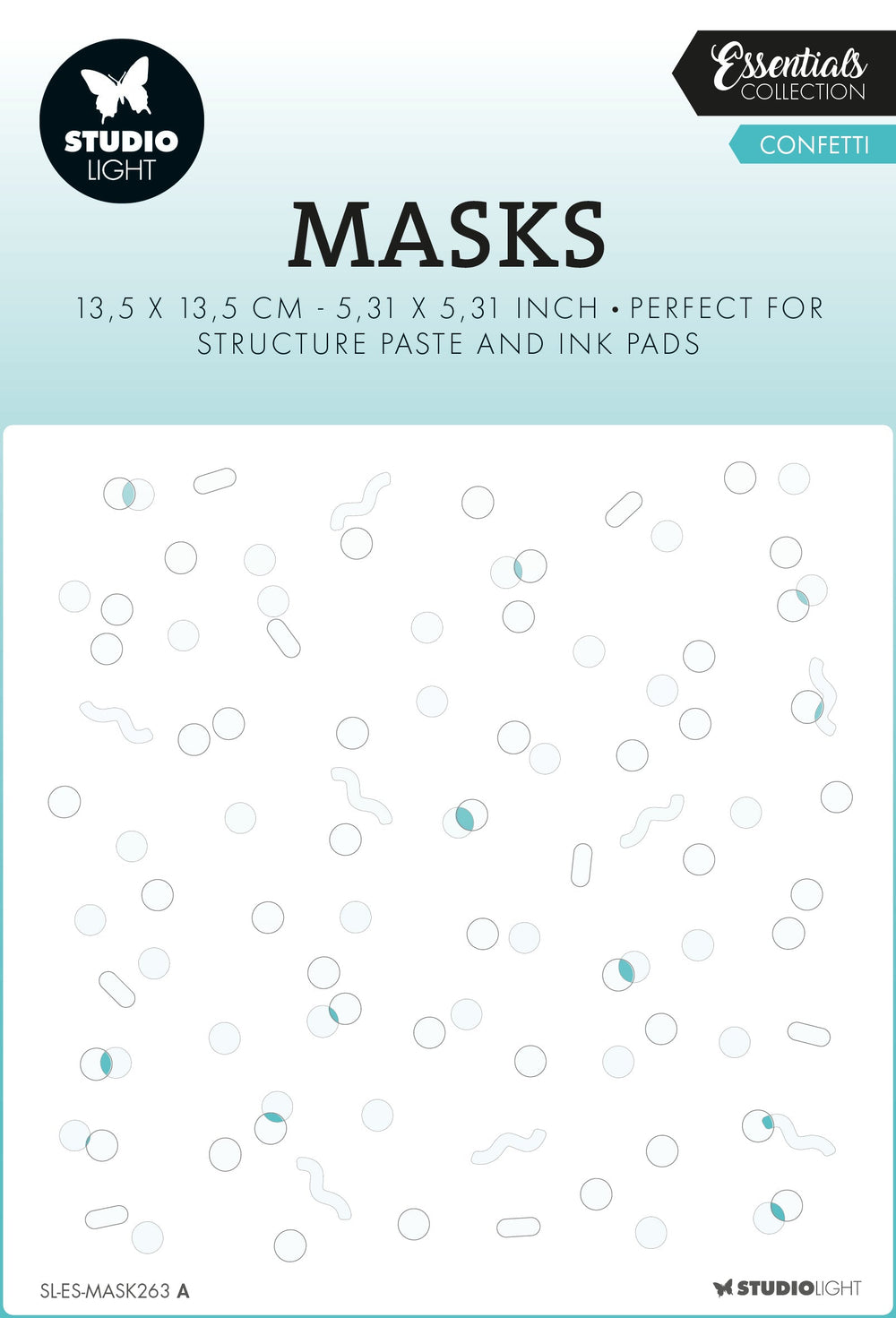 SL Masque Confettis Essentiels 135x135x1mm 2 PC réf.263