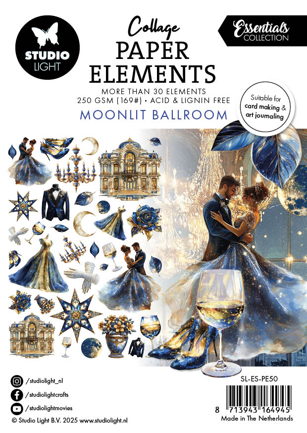 SL Paper Elements Moonlit Ballroom Essentials 105x148x4mm 35 Pièces