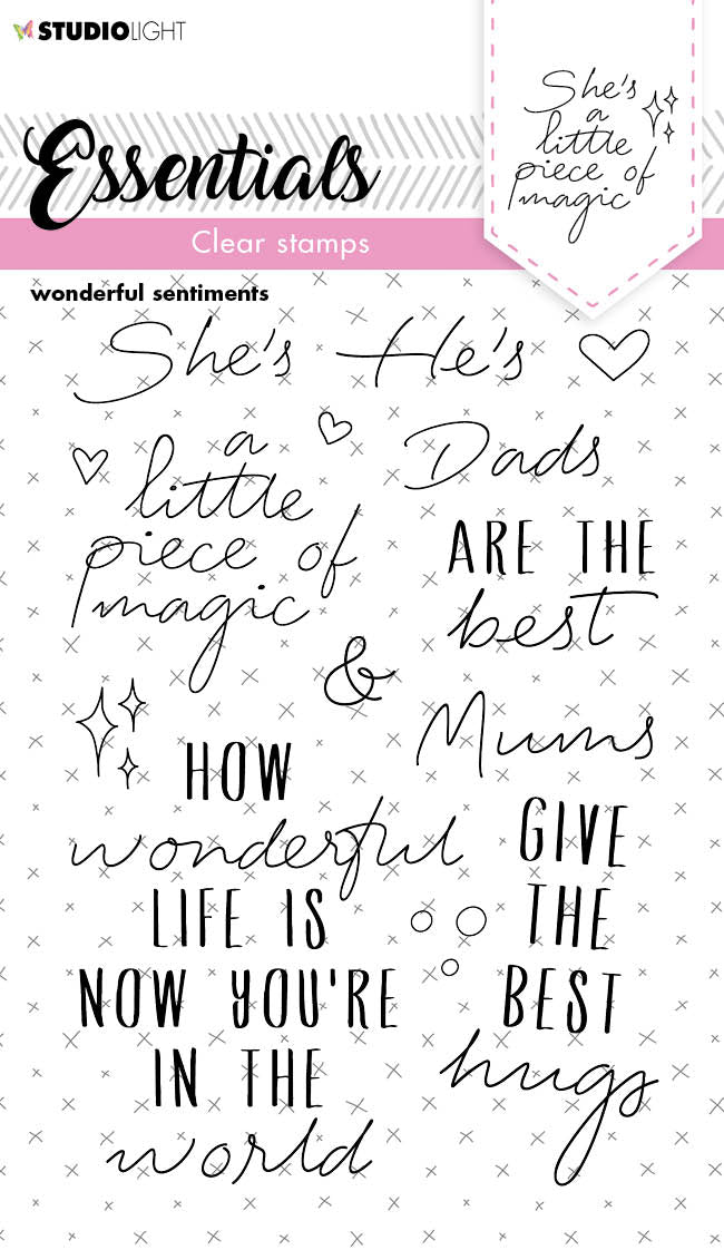 SL Tampon Transparent Wonderful Sentiments Essentials 105x148x3mm 1 PC nr.173