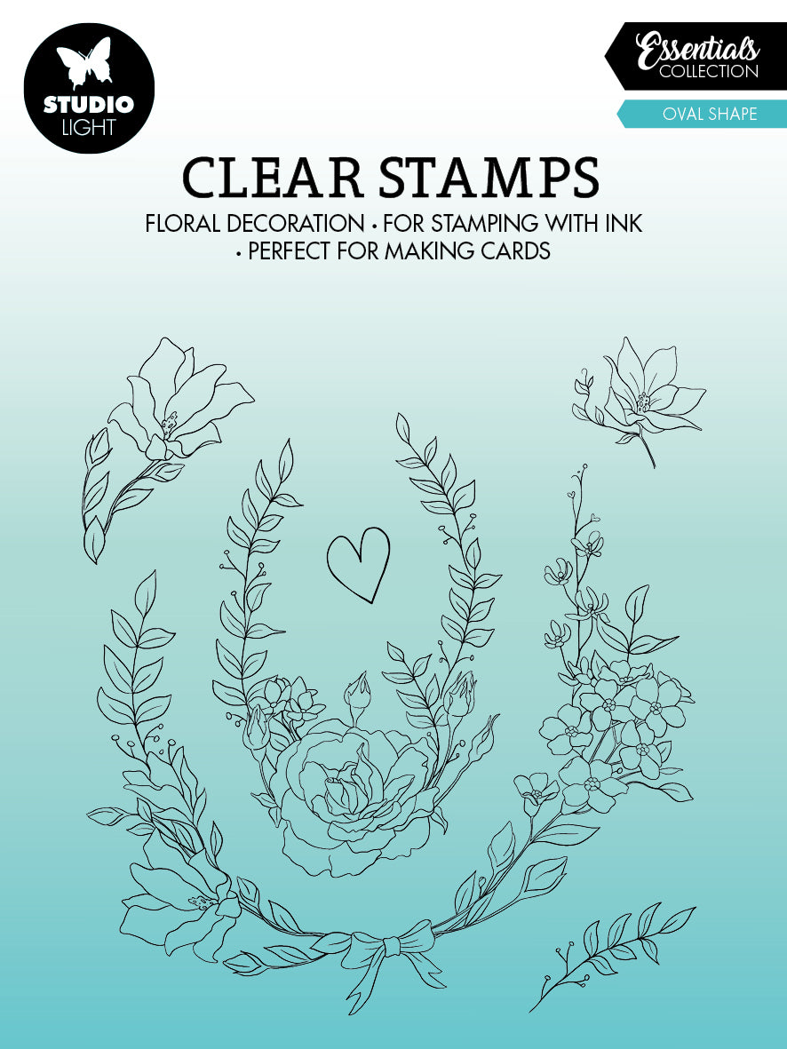 SL Tampon transparent Ovale Essentials 119x129x3mm 6 pièces n°363
