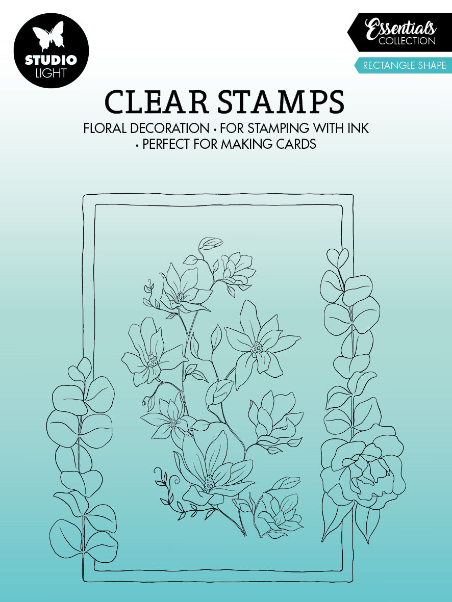 SL Tampon Transparent Rectangle Essentiels 119x129x3mm 2 PC n°364