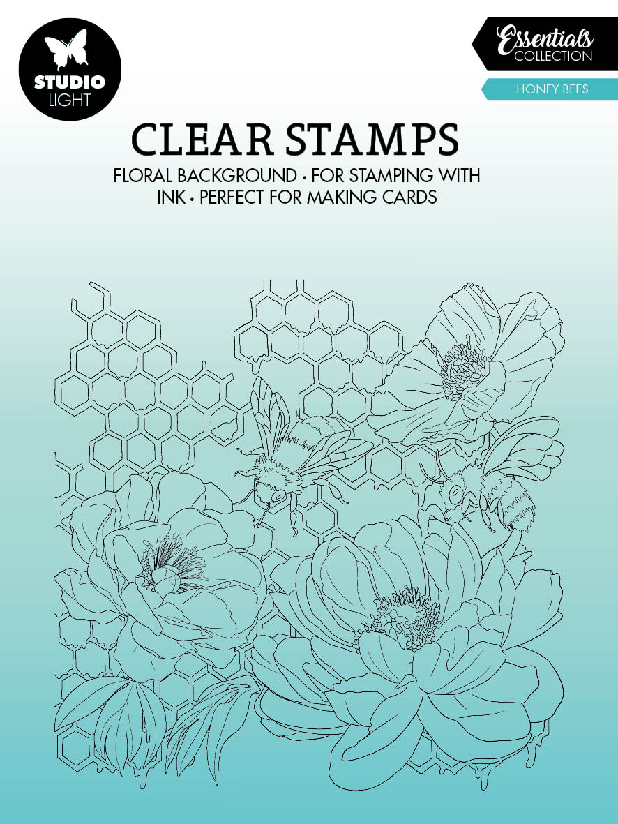 SL Tampon transparent Abeilles Essentiels 88.7x132x3mm 6 PC nr.425