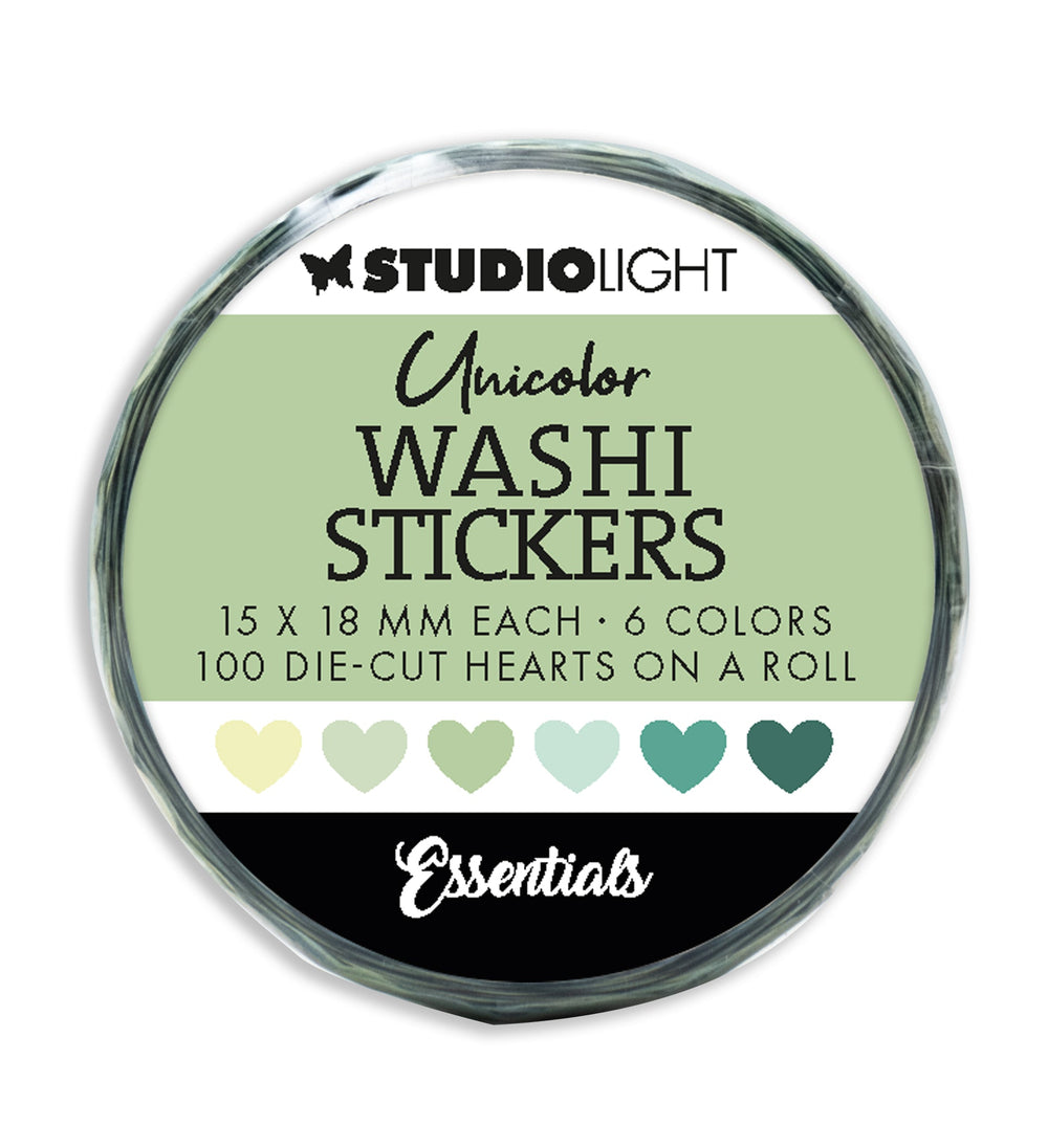 Autocollants prédécoupés SL Washi Greens Essentials 1 pièce