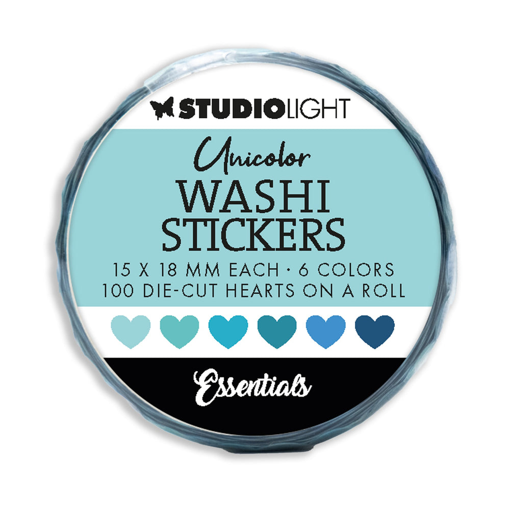 SL Washi autocollants découpés Blues Essentials 1 pièce