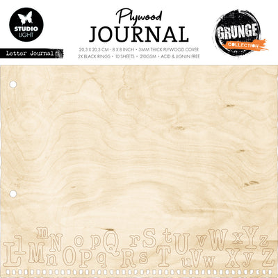 SL Plywood Journal Letter Journal Collection Grunge 14 pièces